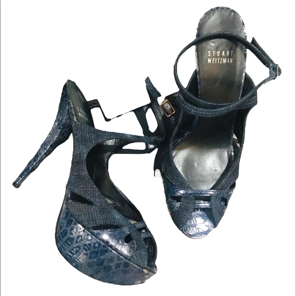 ⭐️🌟Stuart Weitzman SixInch Heel Platform Sandals 7.5M